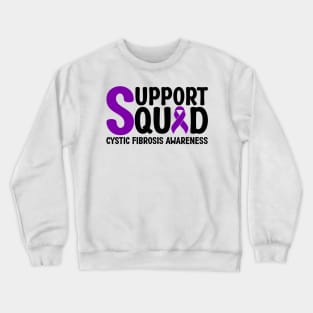 Support Squad Cystic Fibrosis Awareness Crewneck Sweatshirt